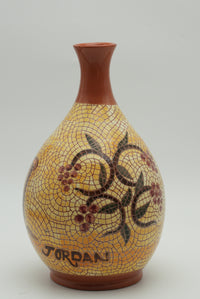 Petra Heritage Mosaic Ceramic Vase – Golden Terracotta