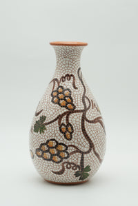 The Vineyard Musician Mosaic Ceramic Vase – Ivory & Ochre