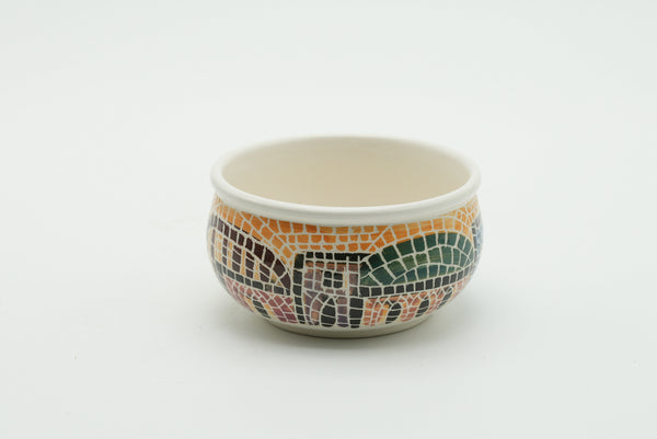 Hand-Painted Amman Mosaic Ceramic Bowl