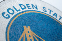 Golden State Warriors Emblem – Handcrafted Natural Stone Mosaic