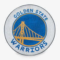Golden State Warriors Emblem – Handcrafted Natural Stone Mosaic