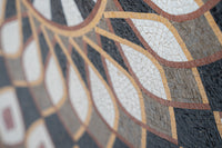 Handcrafted Geometric Medallion Natural Stone Mosaic