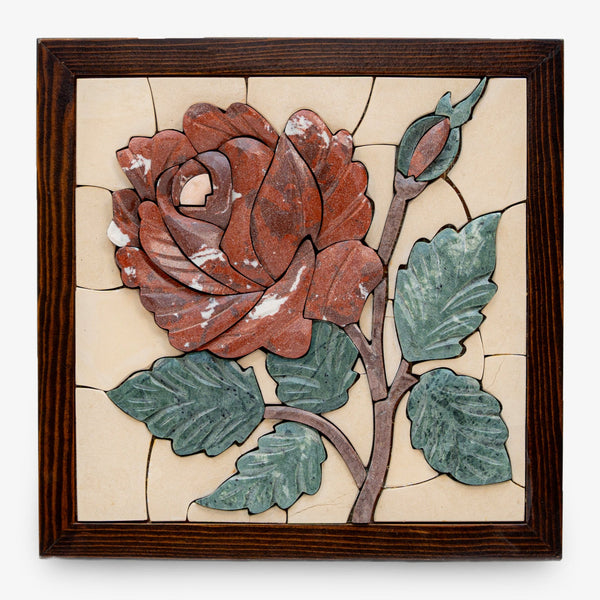 Natural Stone Hand-Carved Rose – A Symbol of Love & Elegance