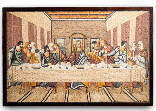 The Last Supper Classic Byzantine Handcrafted Religious Mosaic
