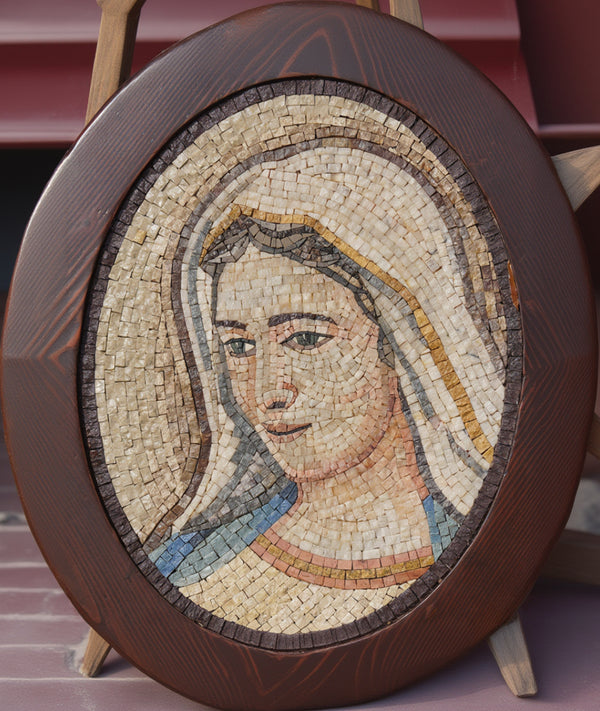 Virgin Mary Handcrafted Religious Mosaic