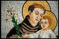 Handmade Saint & Child Mosaic Icon